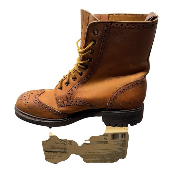 Crockett & Jones Polo Ralph Lauren Country Brogue Wingtip Boots Size 12 D - Picture 7 of 15